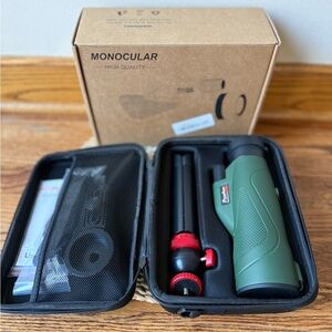 Pankoo 12x60 HD Monocular Telescope for Adults high Powered